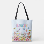 Funny Bunny Happy Easter Day Tasche (Rückseite)