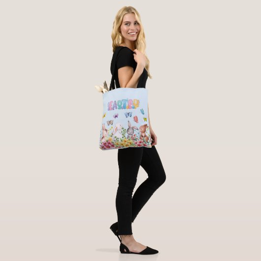 Funny Bunny Happy Easter Day Tasche (Am Model)