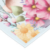 Funny Bunny Happy Easter Day Tischdecke (Schrägansicht)