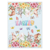 Funny Bunny Happy Easter Day Tischdecke (Vorderseite)