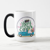 Funny Bunny Happy Easter Day Verwandlungstasse (Links)