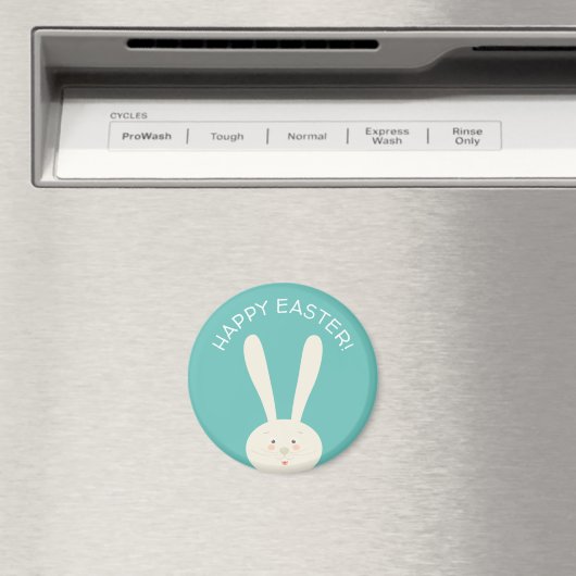 FUNNY BUNNY Happy Oaster Eggs Hunt Party Magnet (In Situ (Geschirrspüler))