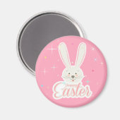 FUNNY BUNNY Happy Oaster Eggs Hunt Party Magnet (Vorderseite/Rückseite)