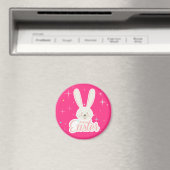 FUNNY BUNNY Happy Oaster Eggs Hunt Party Magnet (In Situ (Geschirrspüler))