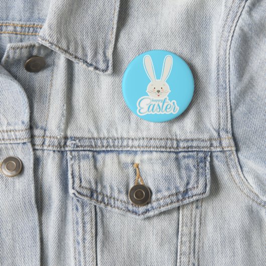 FUNNY BUNNY Hapy Oaster Eggs Jagen Party Button (Beispiel)