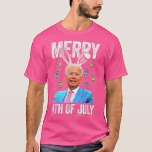 Funny Bunny Joe Biden 4. Juli glücklicher Ostertag T-Shirt