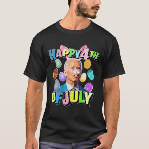 Funny Bunny Joe Biden 4. Juli glücklicher Ostertag T-Shirt