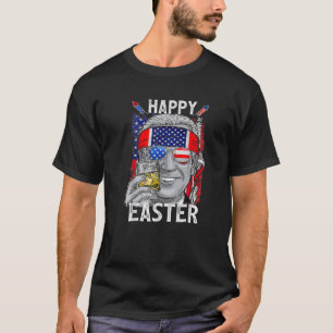 Funny Bunny Joe Biden Happy 4Th Of July Confused E T-Shirt