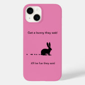 Funny Bunny Kacke Case-Mate iPhone 14 Fall Hülle (Rückseite)