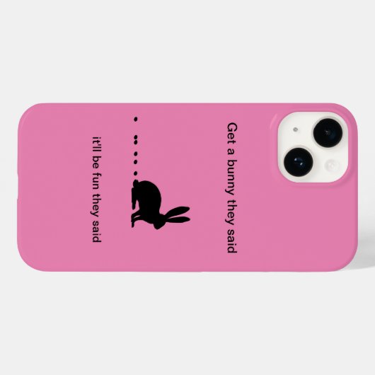 Funny Bunny Kacke Case-Mate iPhone 14 Fall Hülle (Rückseite (Horizontal))