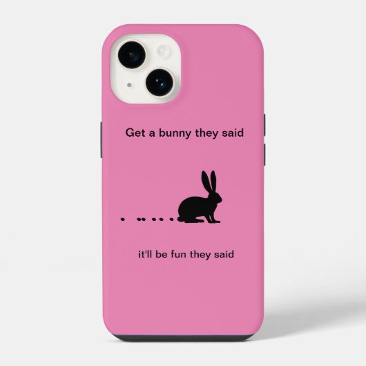 Funny Bunny Kacke Case-Mate iPhone 14 Fall Hülle (Rückseite)