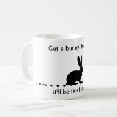 Funny Bunny Kacke Kaffeezubereitung Tasse (Vorderseite Links)
