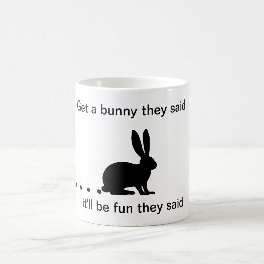 Funny Bunny Kacke Kaffeezubereitung Tasse (Mittel)