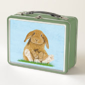 Funny Bunny Metall Brotdose (Vorderseite)