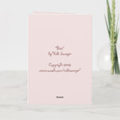 Funny Bunny Mother Day Card Karte (Rückseite)