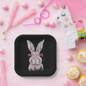 Funny Bunny Niedliche Familiengeschenke Ostern Pappteller (Party)