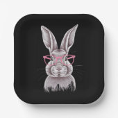 Funny Bunny Niedliche Familiengeschenke Ostern Pappteller (Vorderseite)