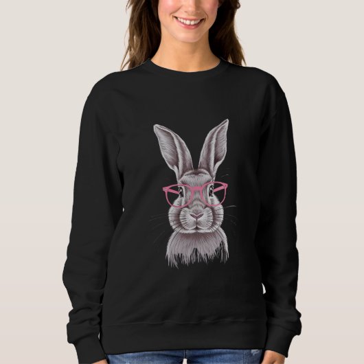 Funny Bunny Niedliche Familiengeschenke Ostern Sweatshirt (Vorderseite)
