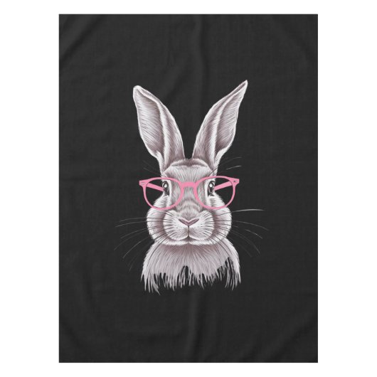 Funny Bunny Niedliche Familiengeschenke Ostern Tischdecke (Vorderseite)