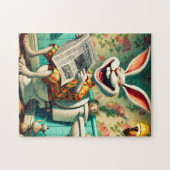 Funny Bunny on Toilet Bad Art Puzzle (Horizontal)