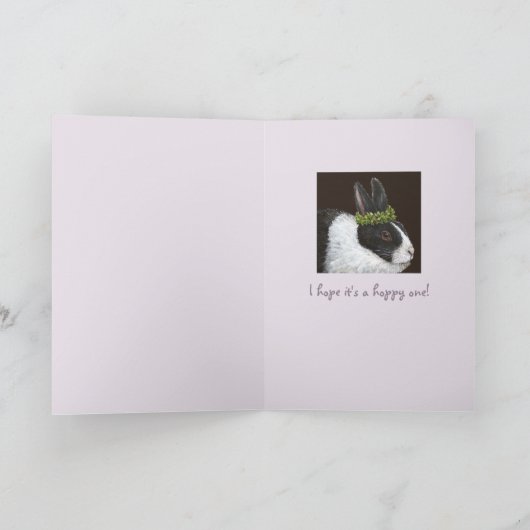 Funny Bunny Ostercard Feiertagskarte (Innenseite)