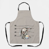 Funny Bunny- Police Lineup Schürze (Vorderseite)