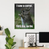 Funny Bunny Poster (Heimbüro)