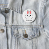 Funny Bunny Rabbit Button (Beispiel)