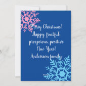 Funny Bunny Season's Greetings Feiertagskarte (Rückseite)