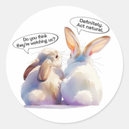 Funny Bunny sticker –Is someone watching me?