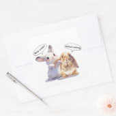 Funny Bunny sticker – Sleep Mode vs Default (Umschlag)