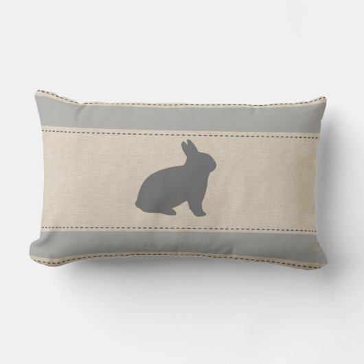 Funny Bunny Stripes Pillow Lendenkissen (Vorderseite)