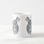 Funny Bunny Tasse - Illustration über Wasserfarben (Mittel)