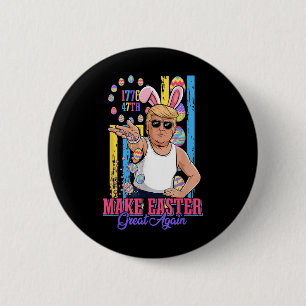 Funny Bunny Trump 47. Salt Bae Meme macht Ostern G Button