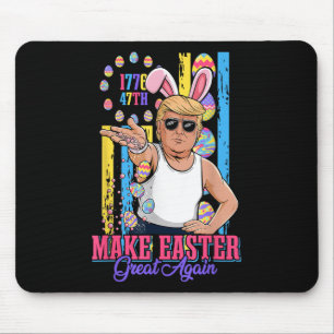 Funny Bunny Trump 47. Salt Bae Meme macht Ostern G Mousepad