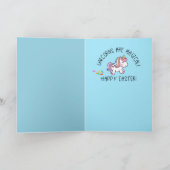 Funny Bunny und Chick Ostercard Dankeskarte (Innenseite)