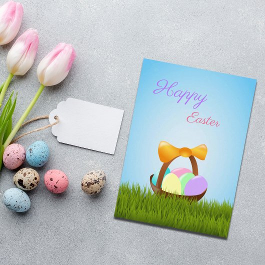 Funny bunt Ostereier Weihnachtskarte Dankeskarte