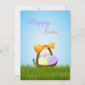 Funny bunt Ostereier Weihnachtskarte Dankeskarte (Vorderseite)