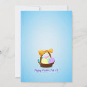 Funny bunt Ostereier Weihnachtskarte Dankeskarte (Rückseite)