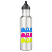 Funny bunt WOW Sprichwort Simple Pink Blue Gelb Edelstahlflasche (Rechts)