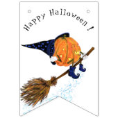 Funny Bunting Flags Halloween Hexenkürbis Wimpelkette (Erste Fahne)