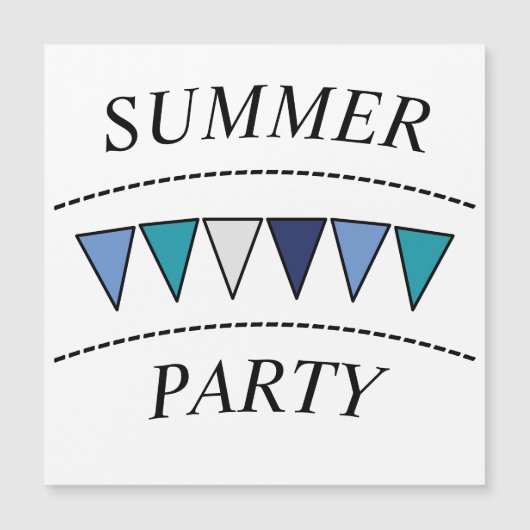 Funny Bunting Names Magnetkarte (Vorderseite)