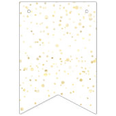 Funny Bunting Sign Party endet um 10 Uhr! Gold Con Wimpelkette (Erste Fahne)