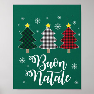 Funny Buon Natale Italien Xmas Feiertag Italiener  Poster
