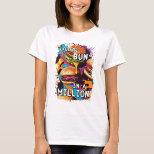 Funny BURGER Bun in a Million Puff für Food Lovers T-Shirt