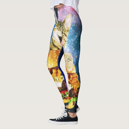 Funny Burger Cat Leggings (Links)