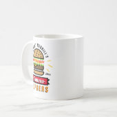 Funny Burger Individuelle Name Tasse (Vorderseite Links)