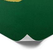 Funny Burger Typografy Art Poster (Ecke)