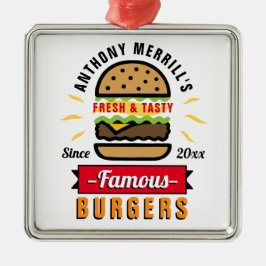 Funny Burgers Individuelle Name Ornament