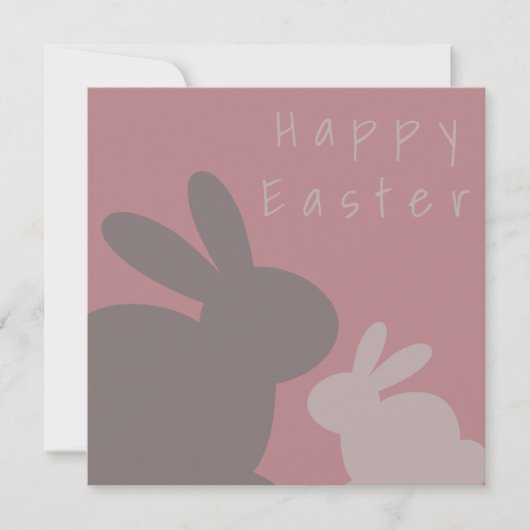 Funny Burgundy Bunny Custom Text (Vorderseite)